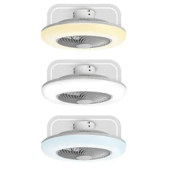 Ventilatore da Soffitto con Plafoniera Wi-Fi Ellyot LED