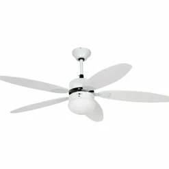 Ventilatore da Soffitto Reversibile con Plafoniera integrata Silent White 70 Watt