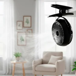 Ventilatore da Tavolo Ricaricabile USB con Clip h18,7 cm
