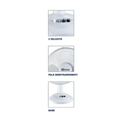 Ventilatore da tavolo Windzeta 40 Bianco