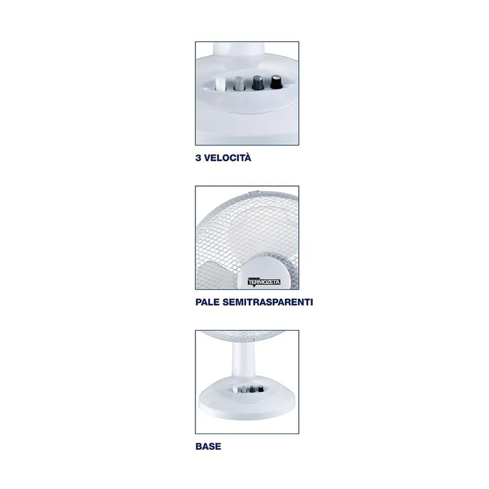 Ventilatore da tavolo Windzeta 40 Bianco