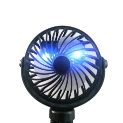 Ventilatore Ricaricabile USB da Tavolo e Portatile con Treppiede Flessibile e LED h22,5 cm