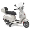 Vespa Elettrica per Bambini Bianca con Luci e Musica 3+ Anni