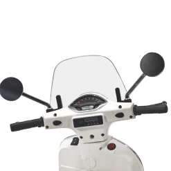 Vespa Elettrica per Bambini Bianca con Luci e Musica 3+ Anni