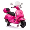 Vespa Elettrica per Bambini Rosa con Luci e Musica 3+ Anni