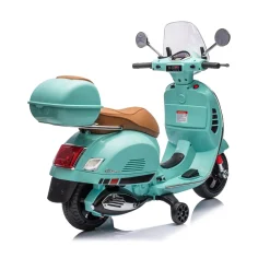 Vespa Elettrica per Bambini Verde con Luci e Musica 3+ Anni