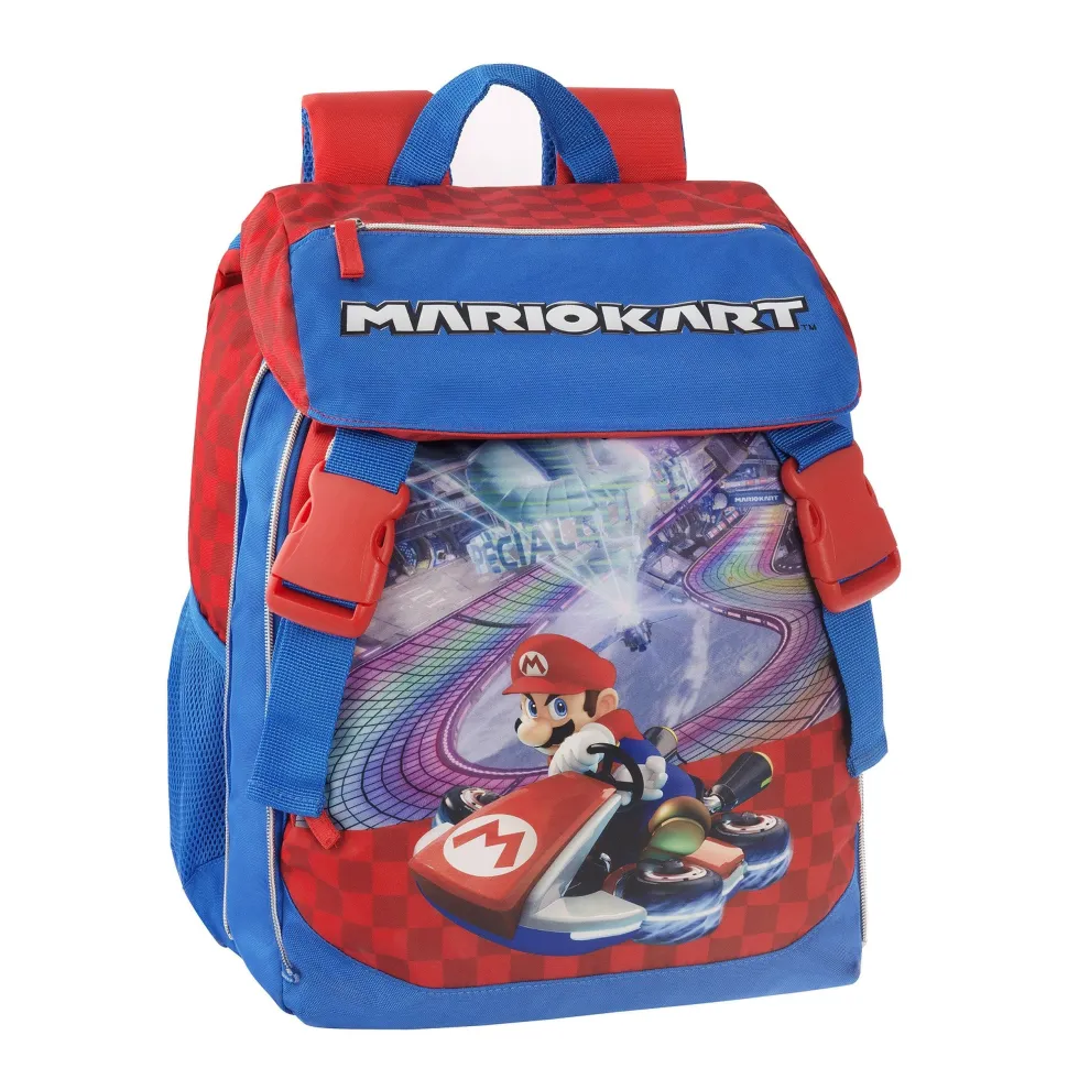 Zaino Mario kart Estensibile Blu/rosso