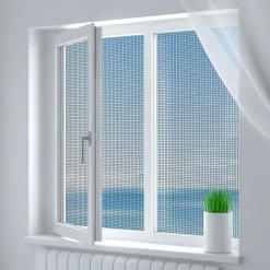 Zanzariera Velcro per finestra Antracite 130x150 cm