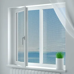 Zanzariera Velcro per finestra Antracite 150x180 cm