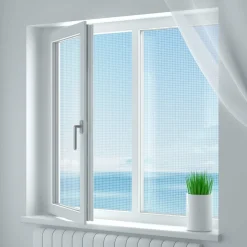 Zanzariera Velcro per finestra Bianco 150x180 cm